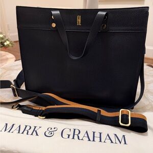 Mark & Graham Na y Leather Tote Bag